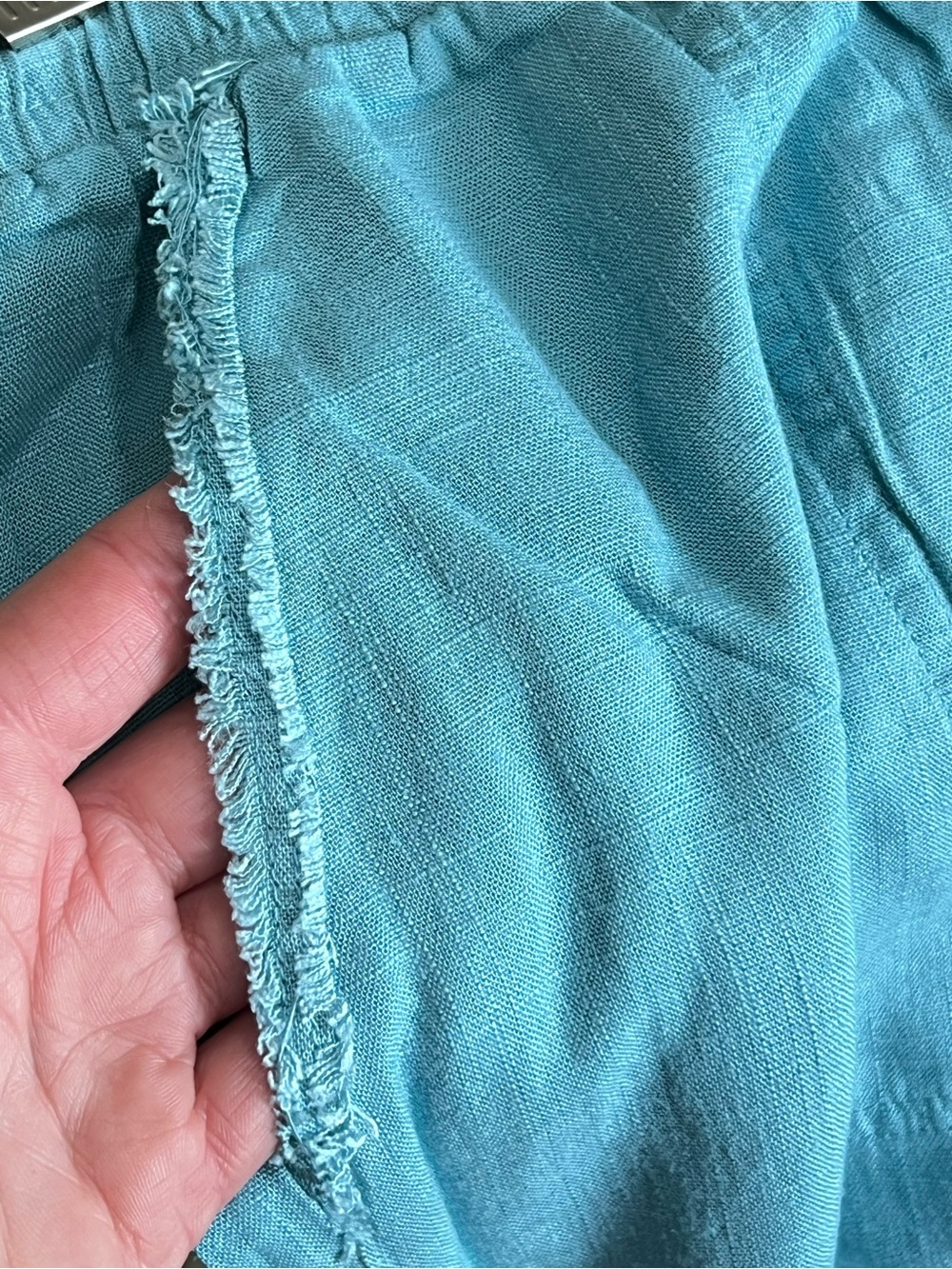 Zenana Outfitters Light Aqua Drawstring Wide-Leg Pants - Picture 4 of 7